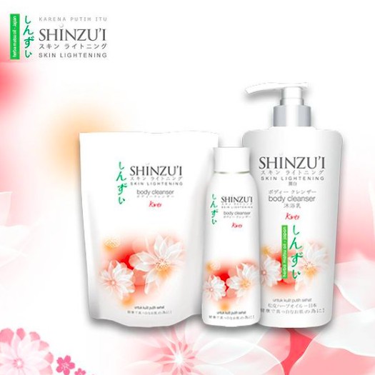 Shinzui Skin Lightening Body Cleanser / Ume Wash | Sabun Mandi Refill 180ml / 420ml / Botol 225ml