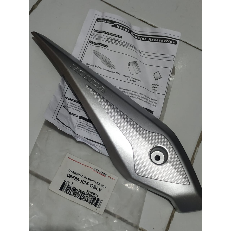 Garnish Cover Muffler Original Honda Beat seri K25