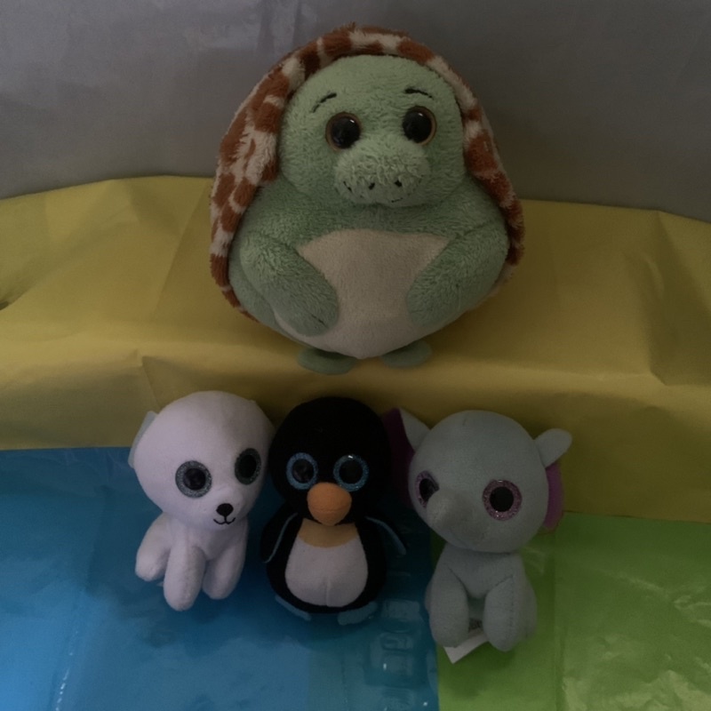 boneka mabel ori Ty mata glitter boneka murah boneka kura-kura gajah pinguin mini