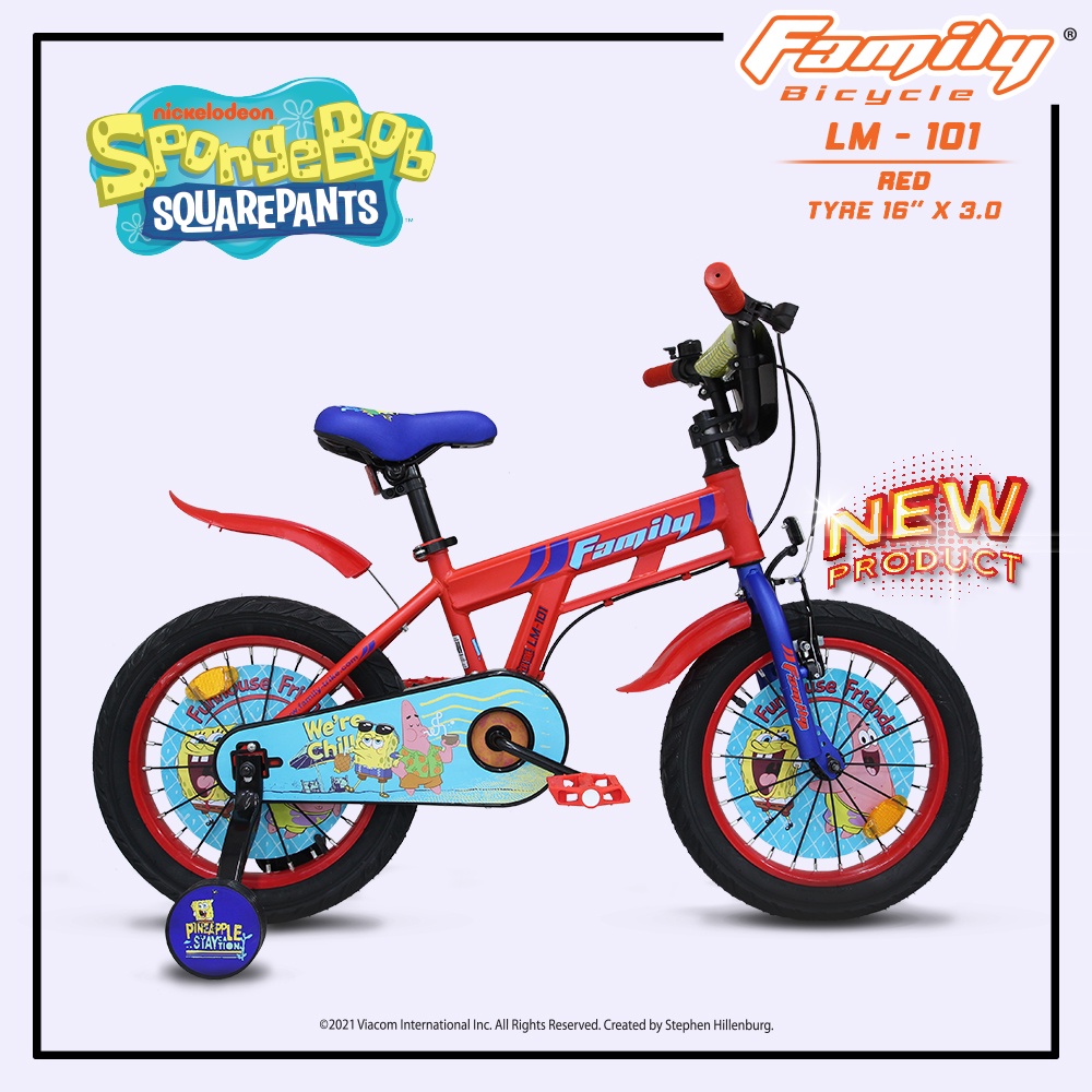 SEPEDA BMX 16" FAMILY SPONGEBOB (LM-101)