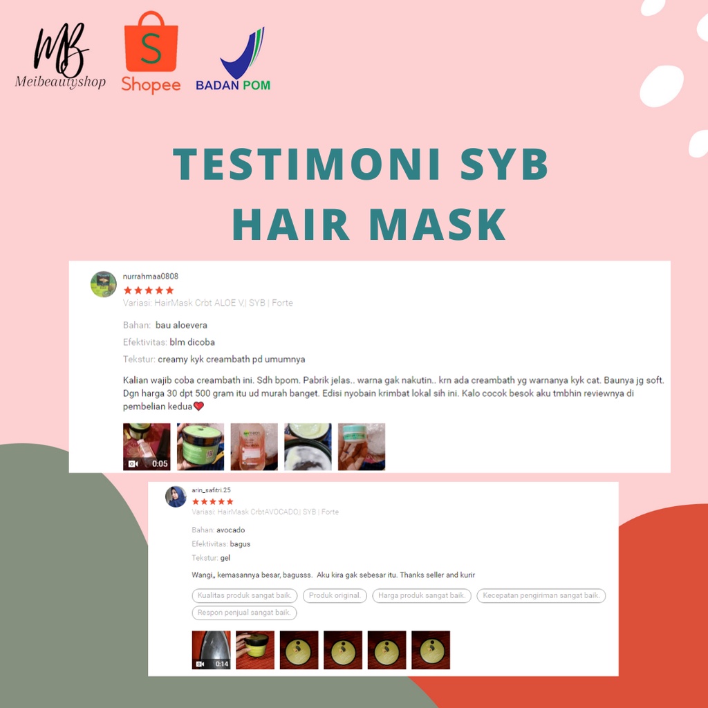 SYB HAIR MASK CREAMBATH  500 Gram