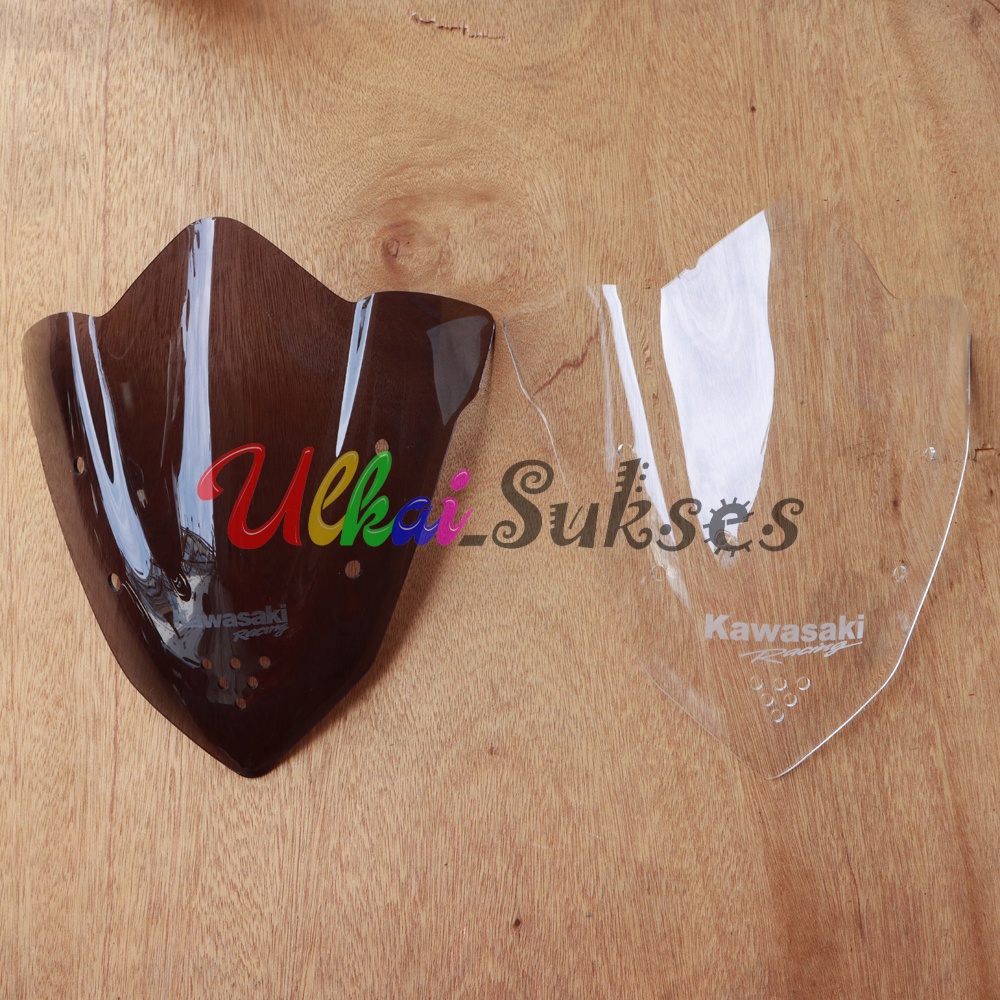 Visor Ninja R Variasi Aksesoris Tambahan Windshield Kaca Depan Kawasaki Ninja R Bahan Acrylic Akrilik Tebal 3 Mili Hight Quality Murah