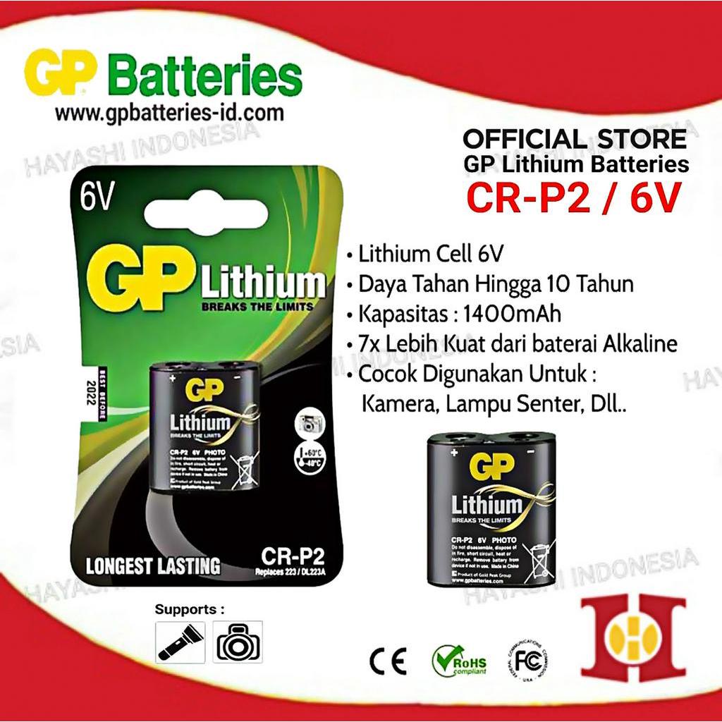 Baterai Kamera 2CR5 6V Lithium GP Original