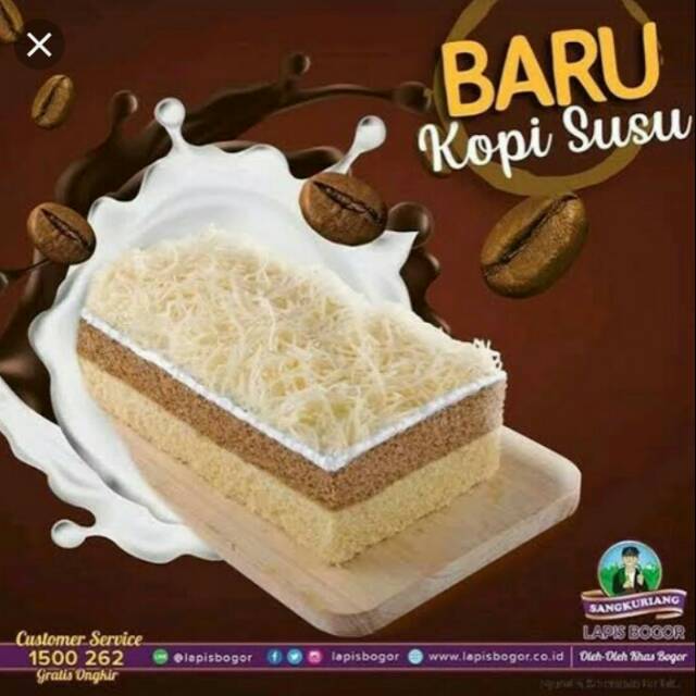 BOLU LAPIS BOGOR SANGKURIANG - Kopi Susu Keju