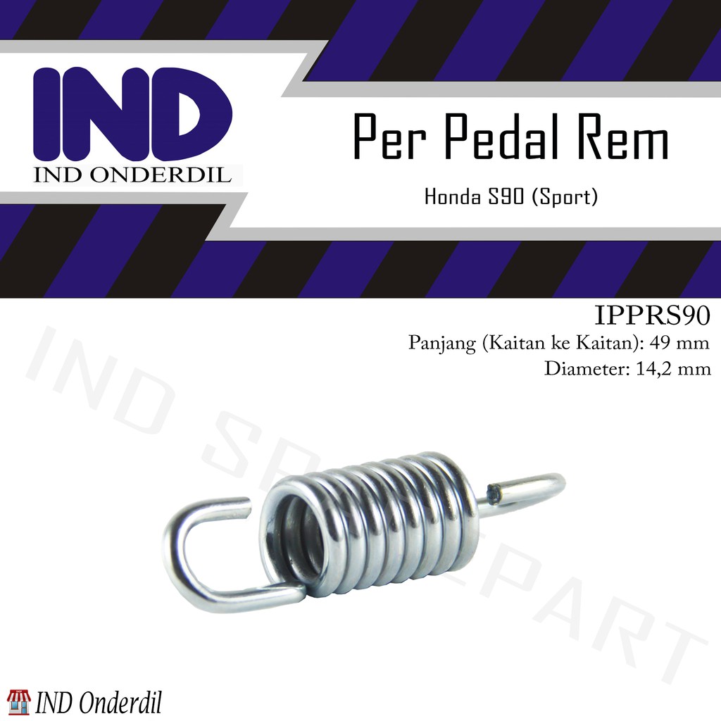 Per/Peer/Pir/Ver/Veer Pedal Rem Kaki Belakang Honda Sport S90/S 90