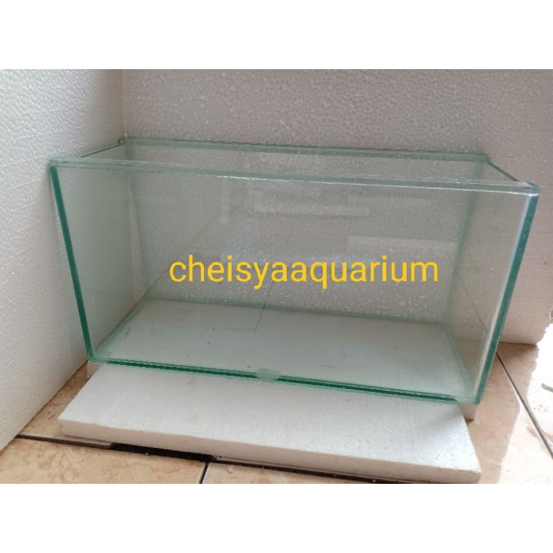 Aquarium mini aquarium kaca 45x15x20