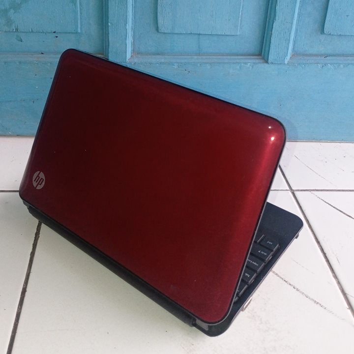 HP Mini 110-3500 Merah Intel Atom N570 RAM 2GB HDD 160GB Netbook Notebook Second Bekas Murah
