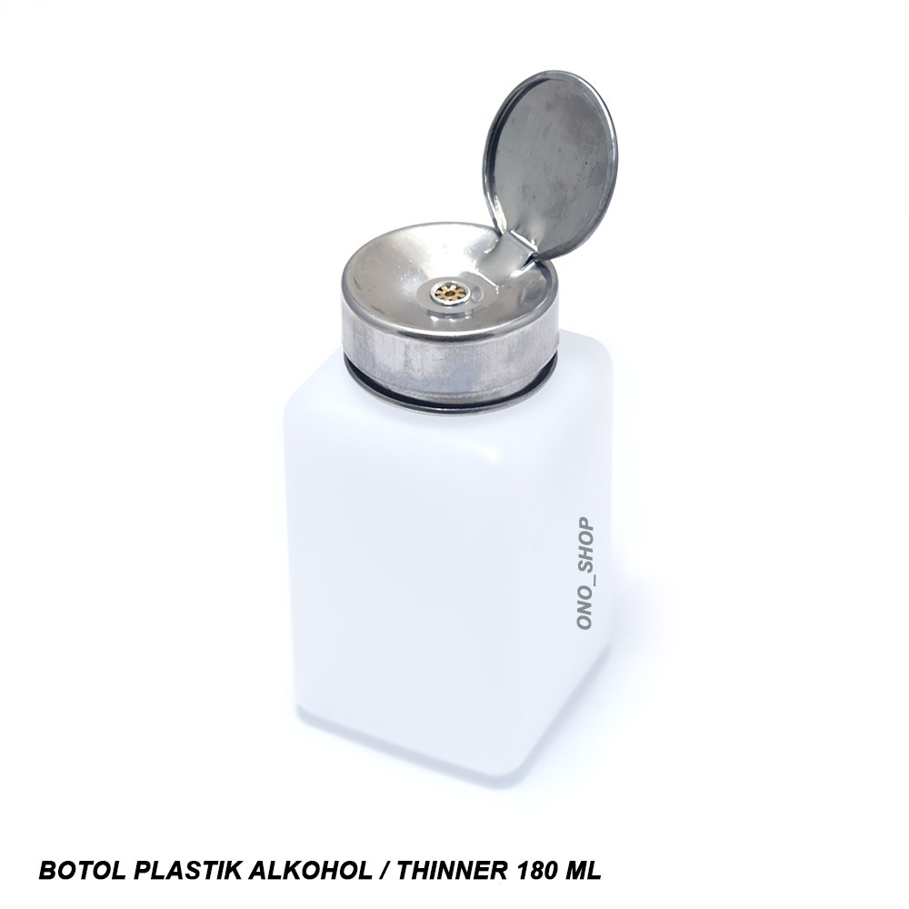 Botol Plastik Alkohol / Thinner 180 ml