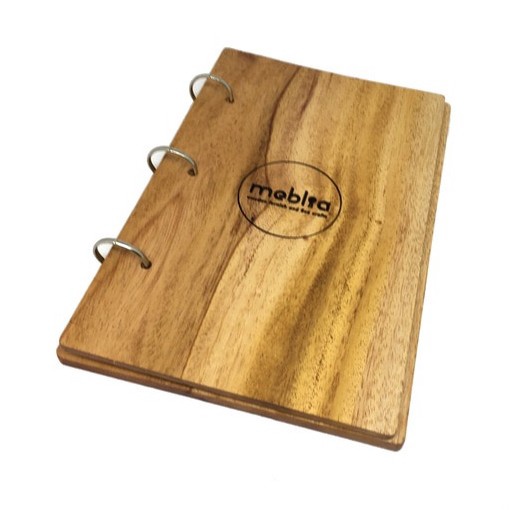 

[Free Grafir] Maya Wooden Menu A4 Buku Menu Kayu A4 Cover Menu