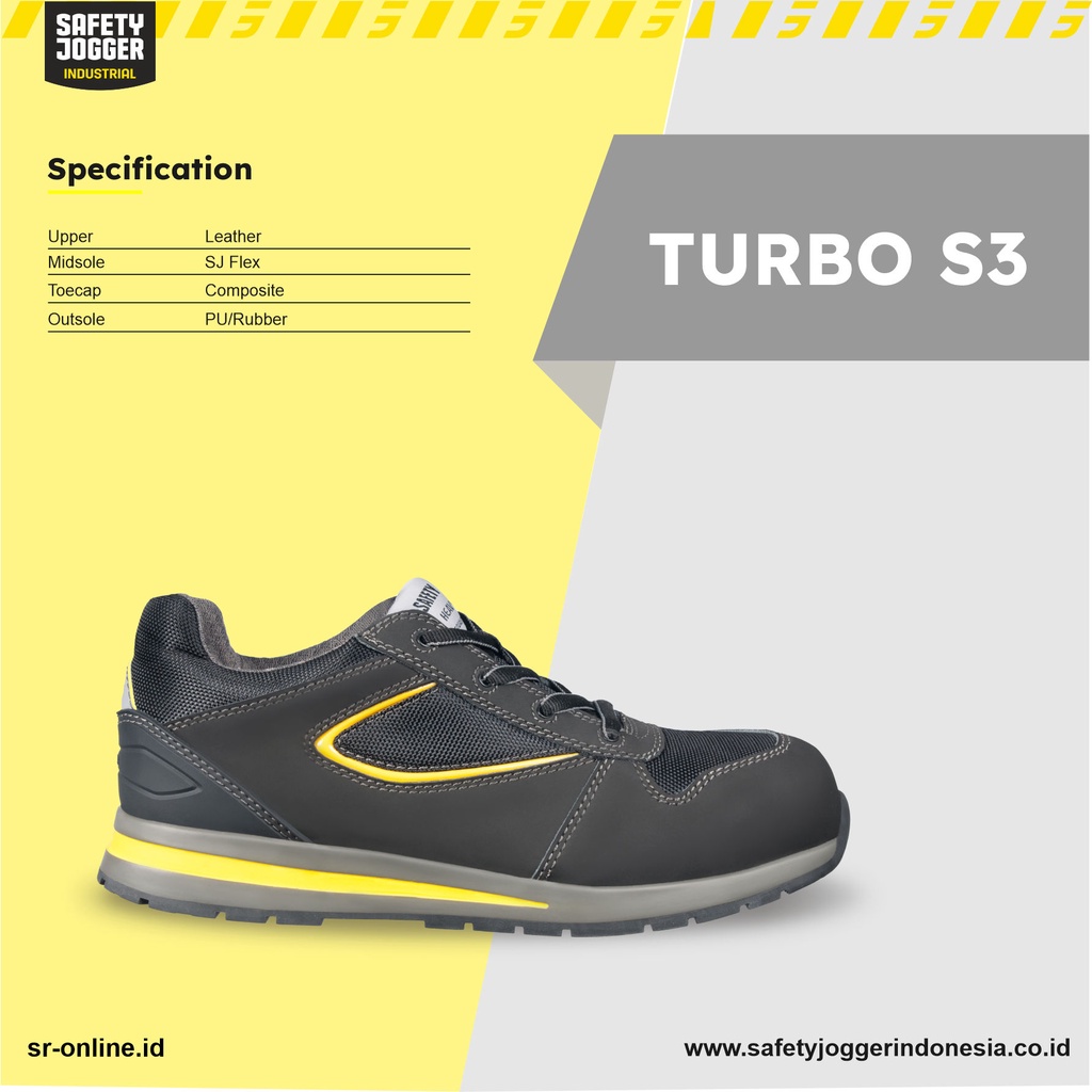 Sepatu Safety Jogger TURBO S3 HRO SRC METAL FREE