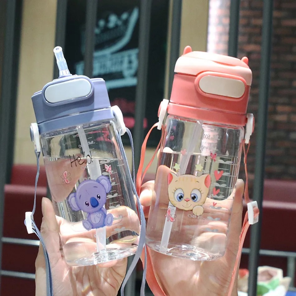 Botol Anak Jumbo Led Bpa Free Sekolah Unicorn Unik B1K9 Motif Estetik Pouch Polos Stiker Import Kara