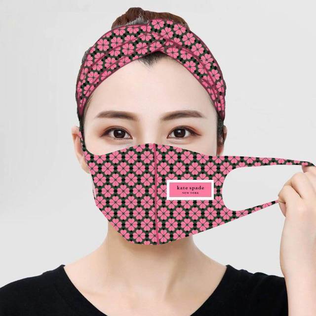 Masker bandana set printing motif