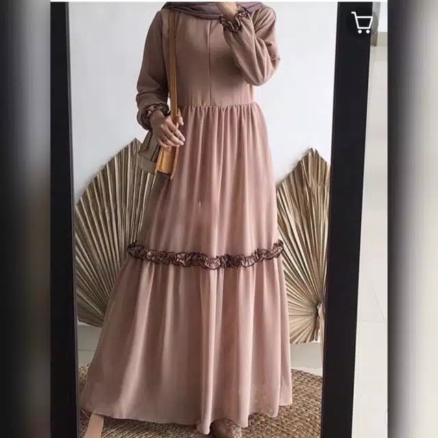 Gamis Febrina Rempel Febrina Dress Pakaian Wanita Gamis Remaja Pakaian Muslim