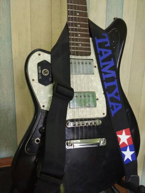 Strap Sabuk Gitar Custom / Request Nama Bisa Satuan