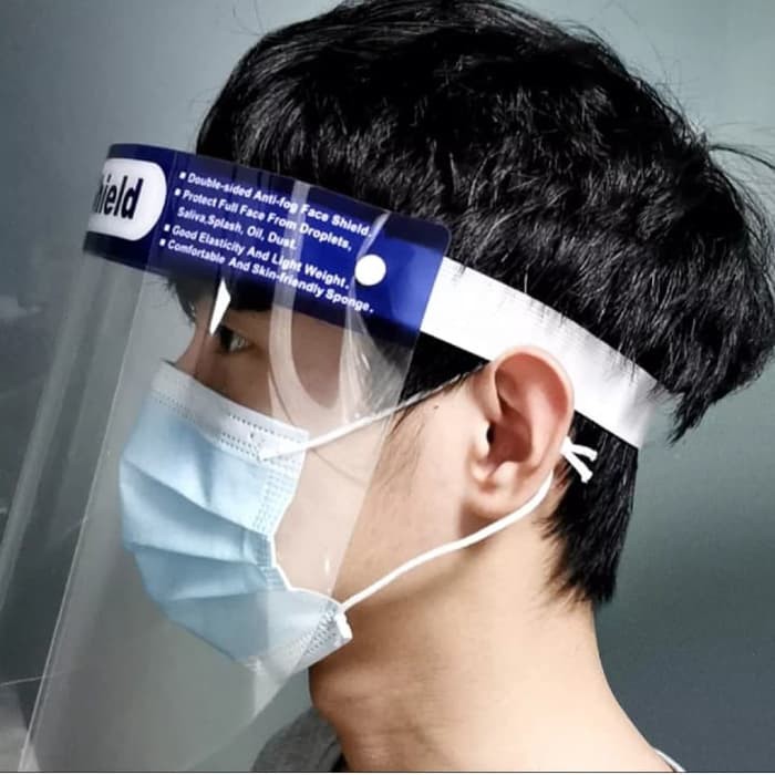 PELINDUNG WAJAH MASKER -FACE SHIELD PROTECTOR / APD Face shield/ pelindung wajah local - FACE SHIELD