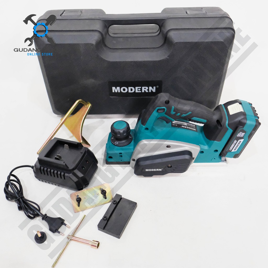 Modern M90 / Mesin Planer Baterai Modern M90 20V Mesin Pasah Baterai Modern M 90 Serut Kayu Ketam Sugu Cordless