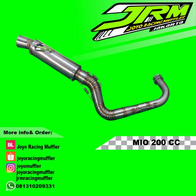 Knalpot racing mio jrm racing muffler