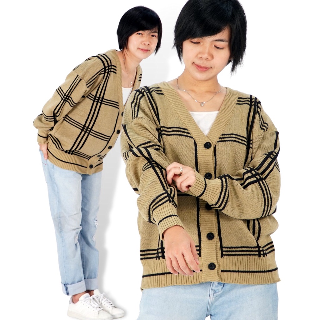 Okechuku CARDIGAN MINGYU Outer Outwear Mingyu Cardigan Korea Kardigan Rajut Pria Wanita