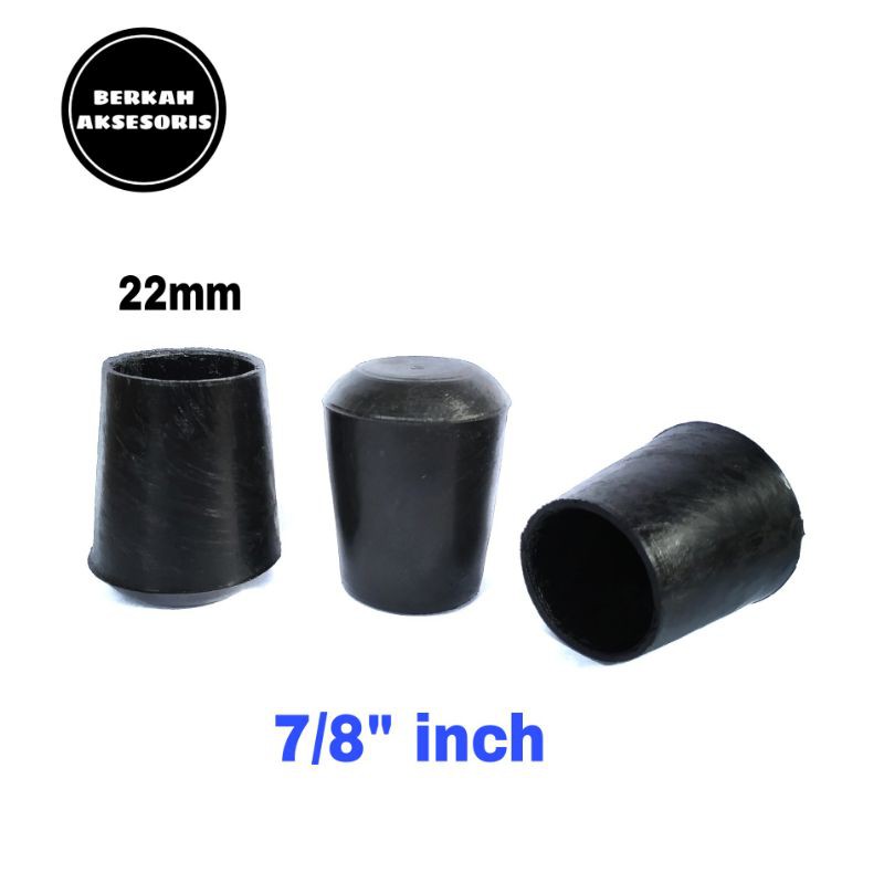 Kaki Karet Pipa untuk Alas Kursi dan Meja 22mm
