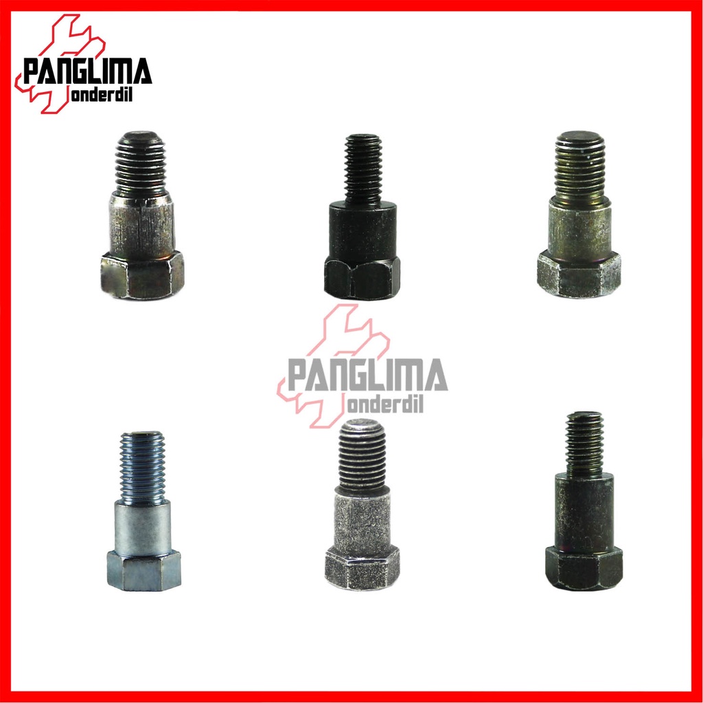 Baut-Baud Sambungan Spion Semua Jenis Motor-Universal Honda Baut 12-14 M10-M8 Drat Kiri Drat Kanan