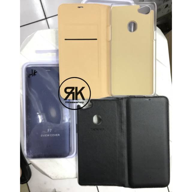 flip wallet oppo F7 case casing cover kulit leather