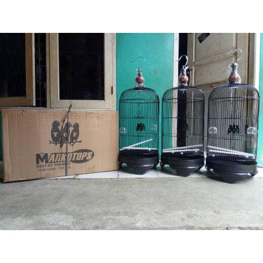 Lianp | Sangkar Lovebird Top Kaki Ukir +Pion Kekinian Terlaris