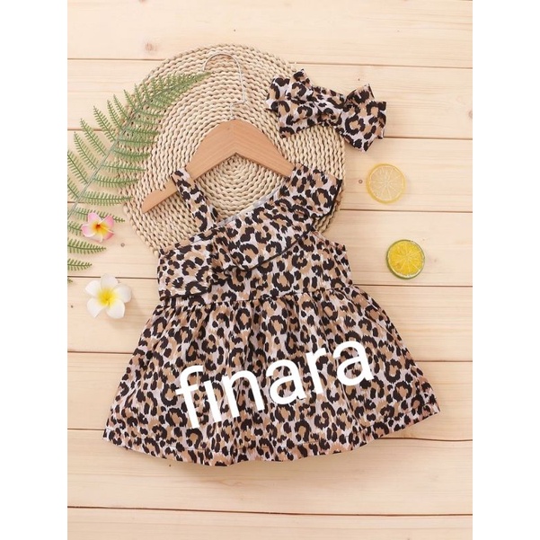 dress anak finara rayon macan