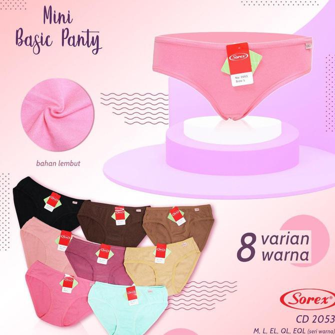 Terlarisseller# Celana Dalam Mini Wanita Sorex 2053