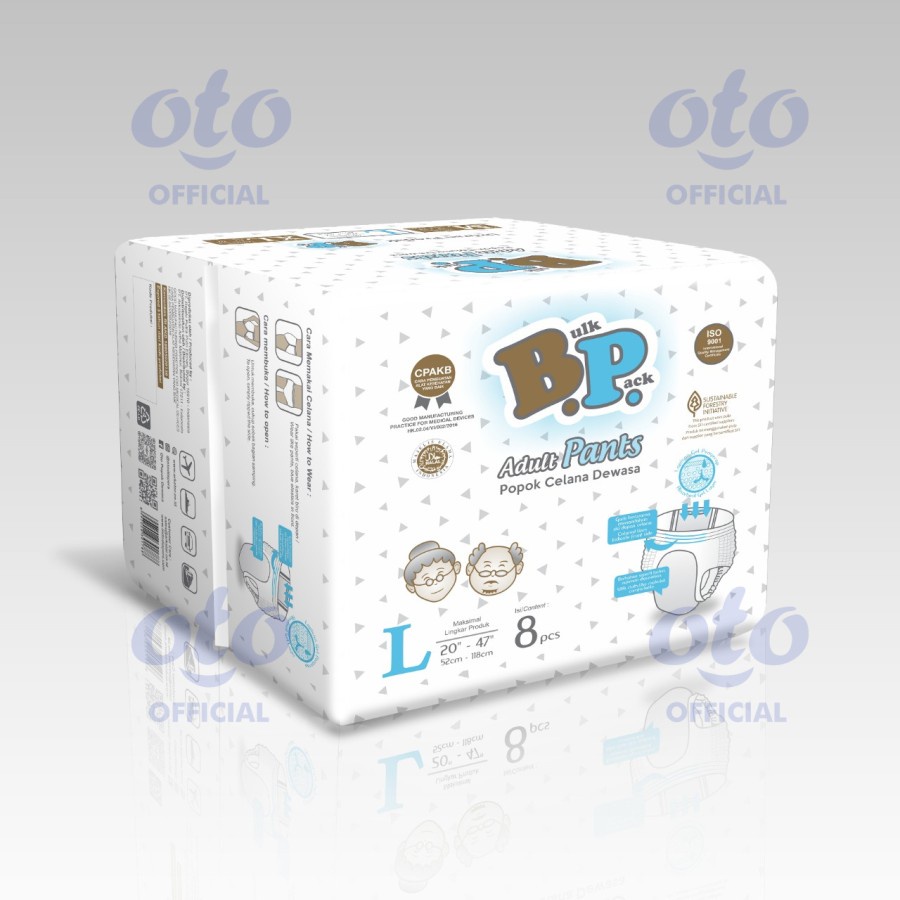 BP OTO ADULT DIAPERS MURAH / POPOK CELANA DEWASA CELANA Size M, L, XL dan XXL