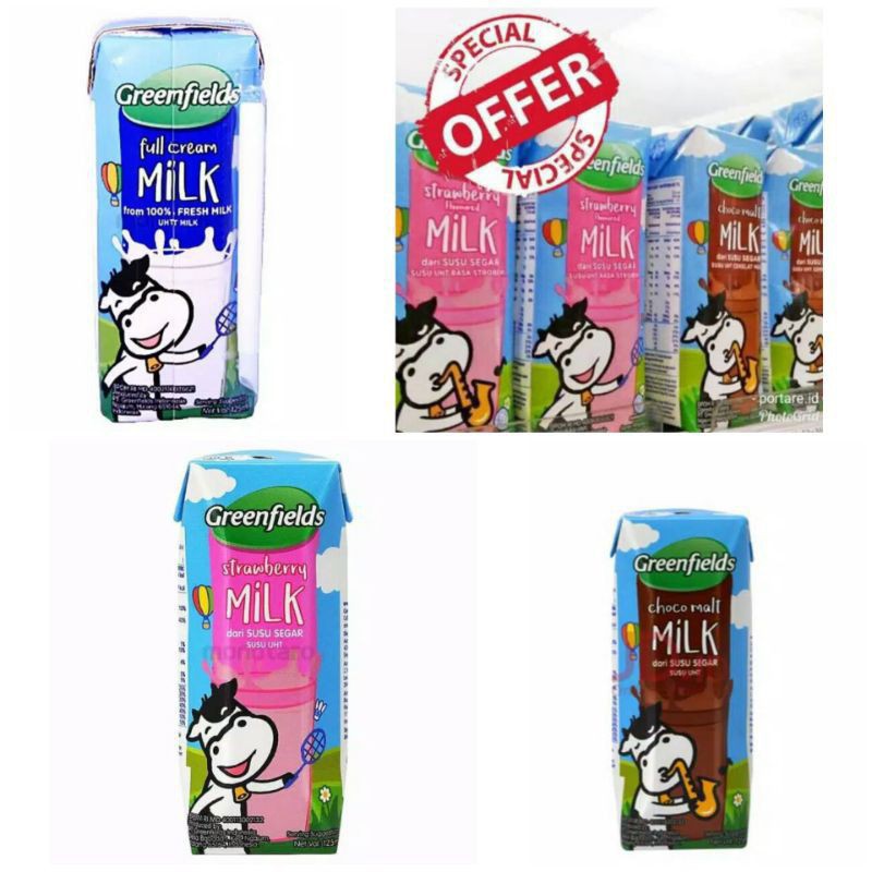 

Susu greenfield UHT kartonan 125 ml | Susu Greenfields uht kartonan 125 ml