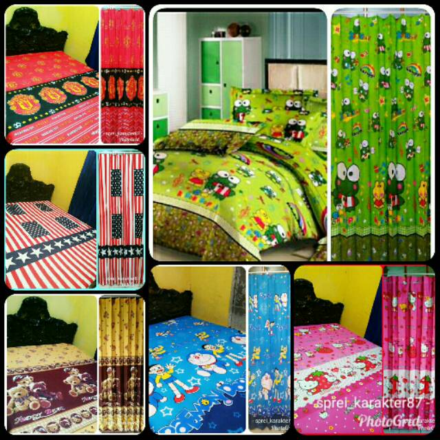 SET SPREI + GORDEN MURAH