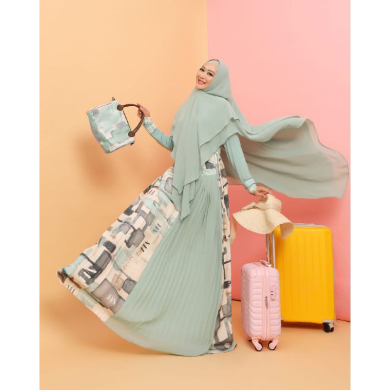 Gamis syari Motif hawa Falisha