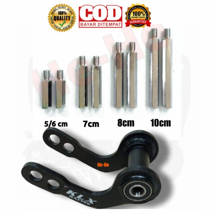 PENINGGI KLX SET PENINGGI KLX DTRACKER OLD NEW PENINGGI DEPAN BELAKANG KLX DTRACKER PAKET PENINGGI K