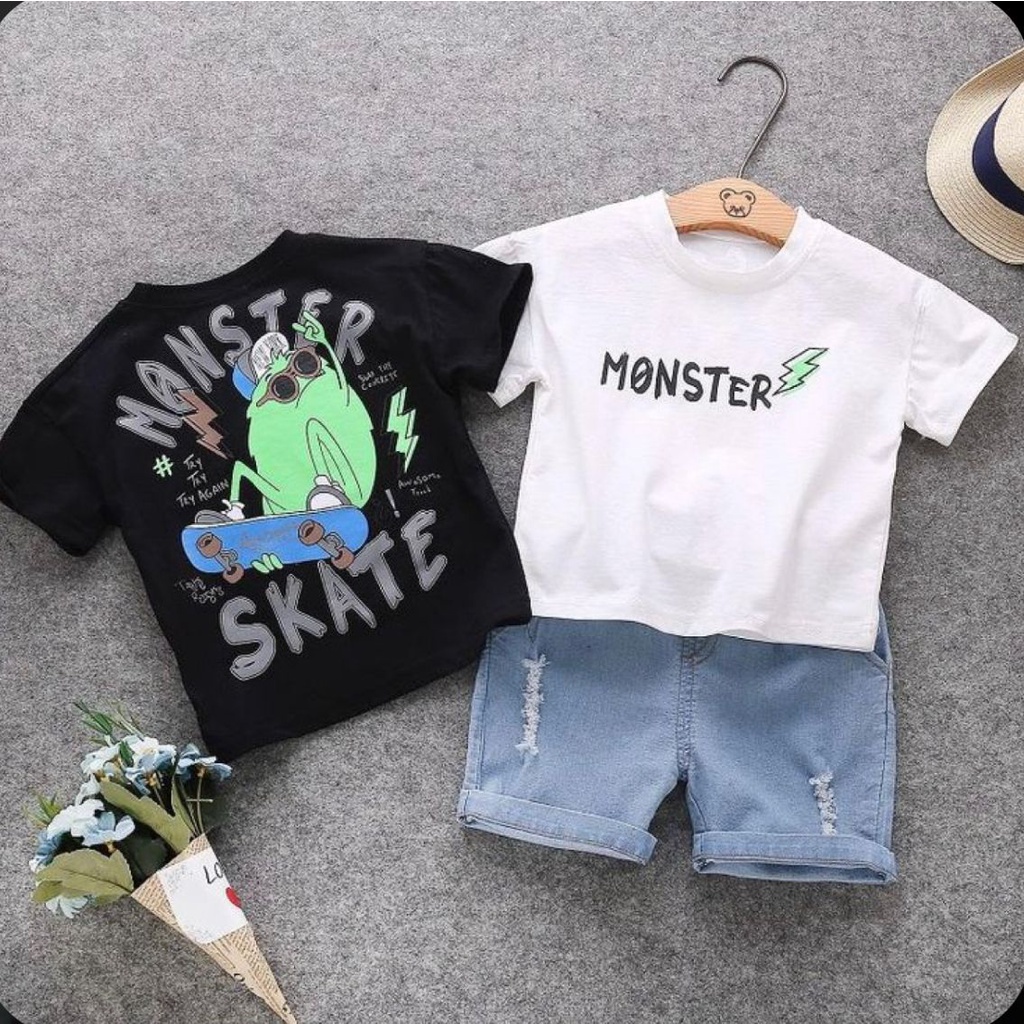 PROMO - SETELAN BAJU ANAK MOTIF TULISAN MONSTER SKATE - SETELAN BAJU ANAK LAKILAKI DAN PEREMPUAN - SETELAN BAJU ANAK 6-10BLN 1-5THN - SETELAN BAJU ANAK TERBARU - SETELAN BAJU ANAK TERMURAH - SETELAN BAJU ANAK TERHITS - SETELAN BAJU ANAK TRENDY