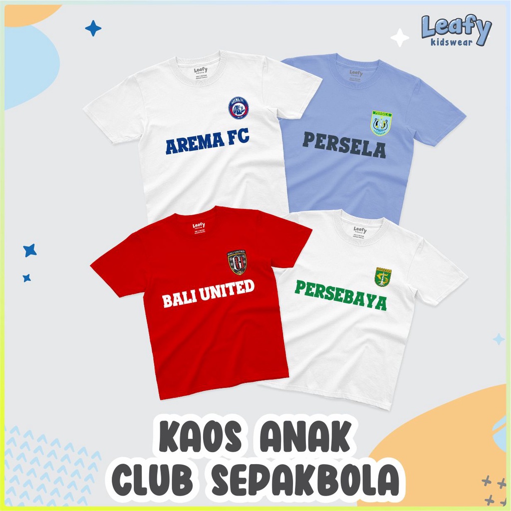 KAOS ANAK KLUB SEPAKBOLA - Leafy Kidswear
