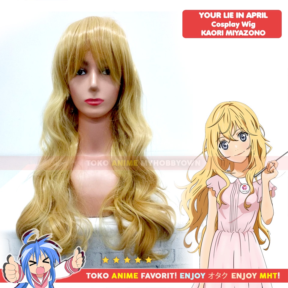 Wig Cosplay Anime Your Lie In April : Kaori Miyazono Shigatsu Wa Kimi No Uso