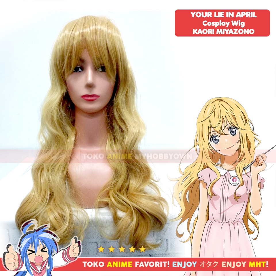 Wig Cosplay Anime Your Lie In April : Kaori Miyazono Shigatsu Wa Kimi No Uso