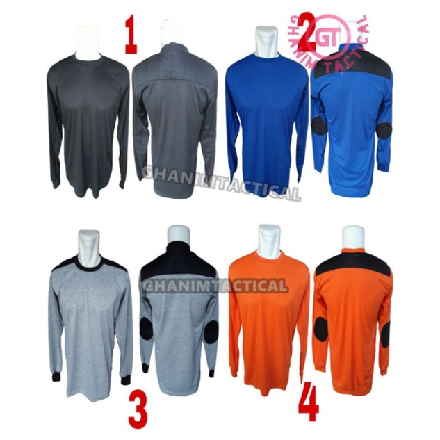 Kaos Polos Lengan Panjang Kaos Lapangan Pramuka PMR