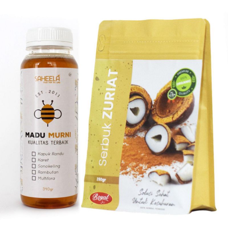 

Paket Promil “Serbuk Zuriat 250 gr + Madu Murni 340 gr”