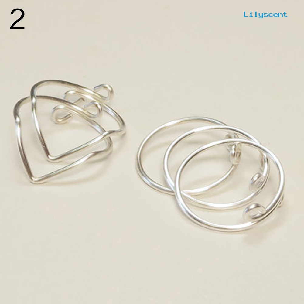 5pcs / Set Cincin Knuckle Bahan Alloy Untuk Wanita