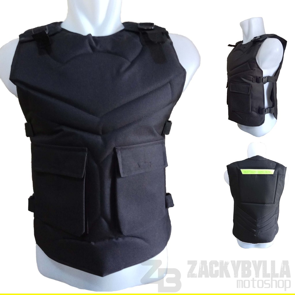 Rompi Motor | Body Protector | Penutup Dada Bikers Army Hitam