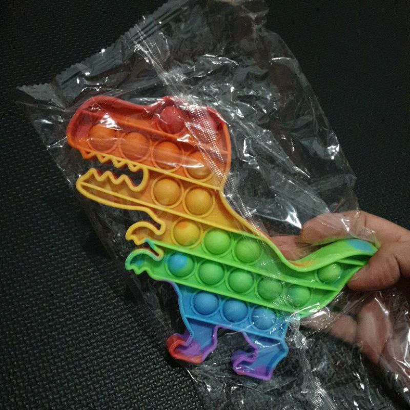 [50+ Model Pop It] POP IT ALL VARIANT | Popit Rainbow Macaron Sugus UV Colorful-Dino Rainbow