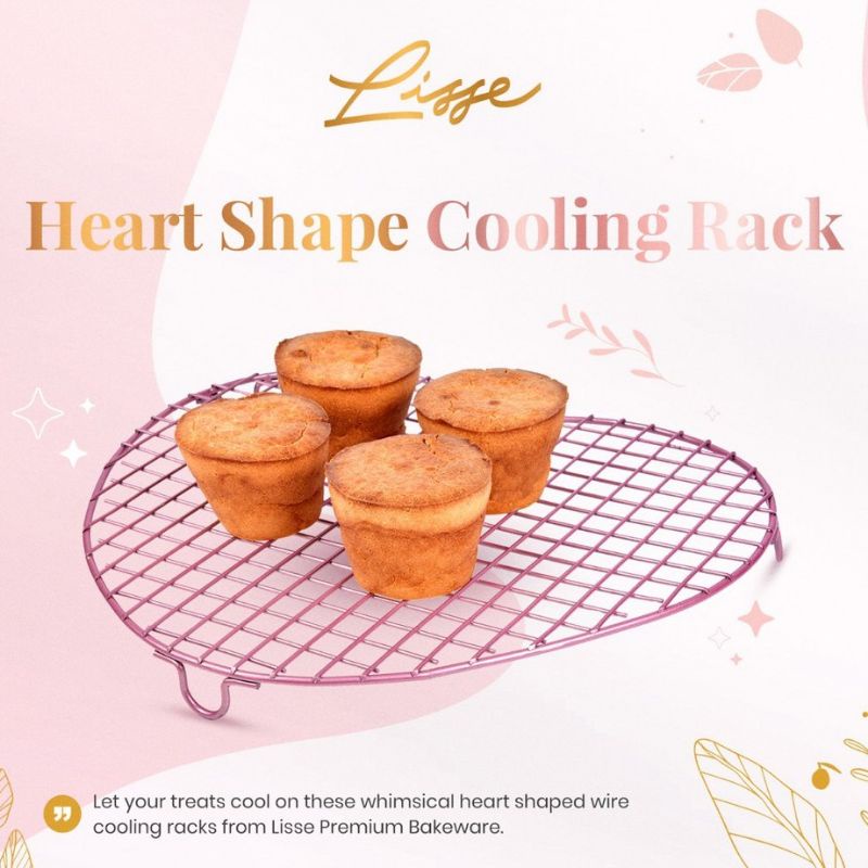 Cooling Rack Hati / Cooling Rack Love / Rak Pendingin Love / Rak Pendingin Kue / Rak Kue Kering