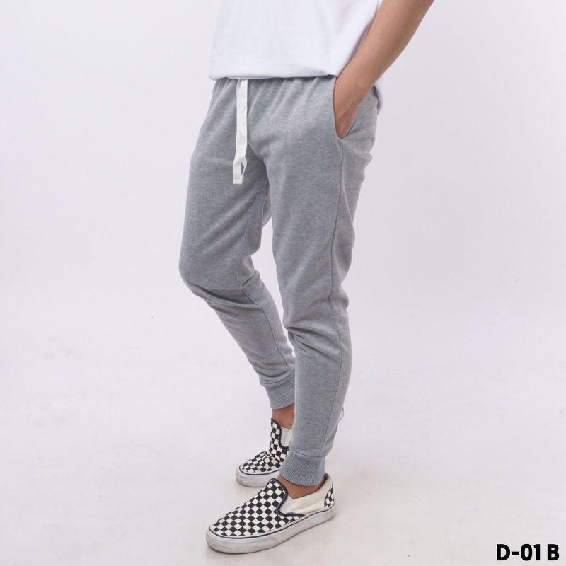 Celana Jogger Polos Grey Jogger Pants Pria Sweatpants Pria Celana Training Jogger Pria