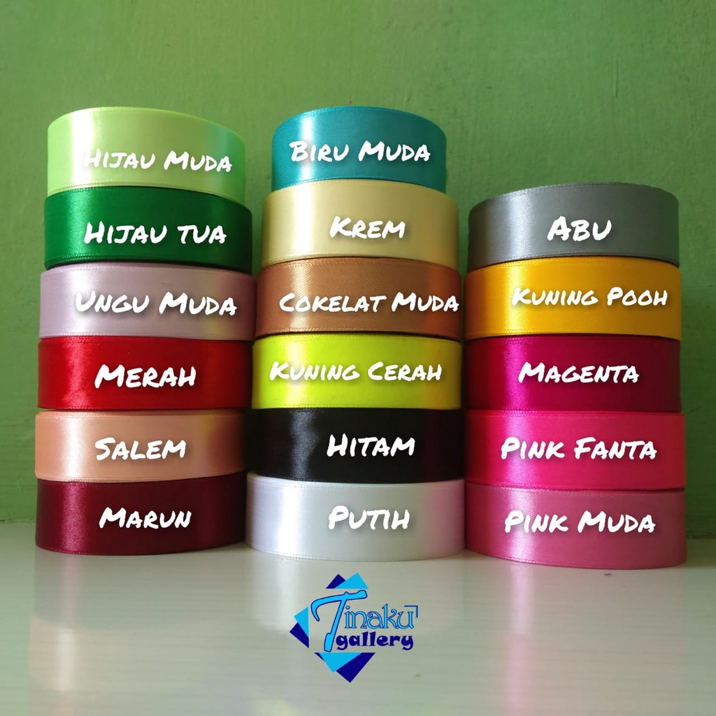 

Pita Satin Meteran/ Pita Satin 2,5cm