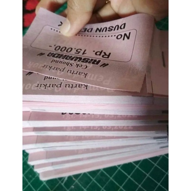 

karcis parkir 600 pcs