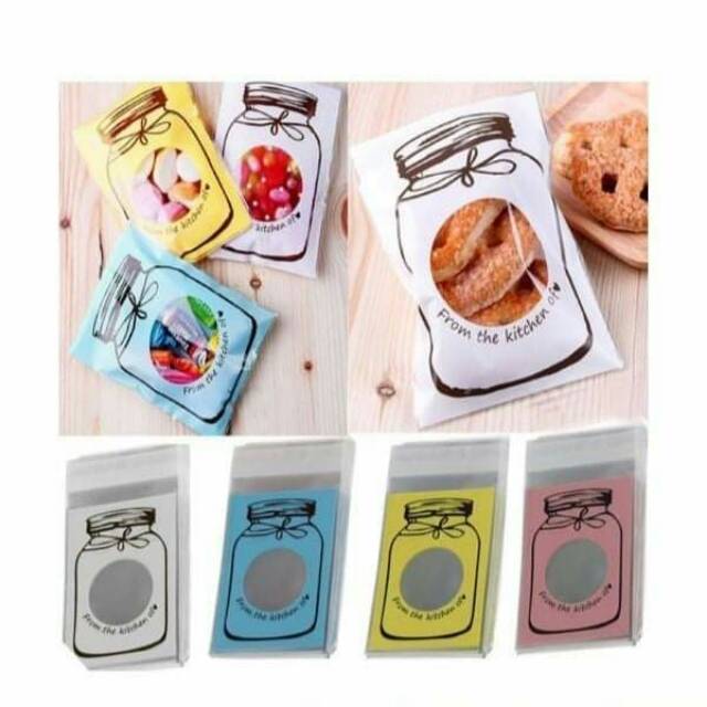 

Cookies bag 10 x 13/jar/plastik kemasan sachet/souvenir/snack/permen/kue kering