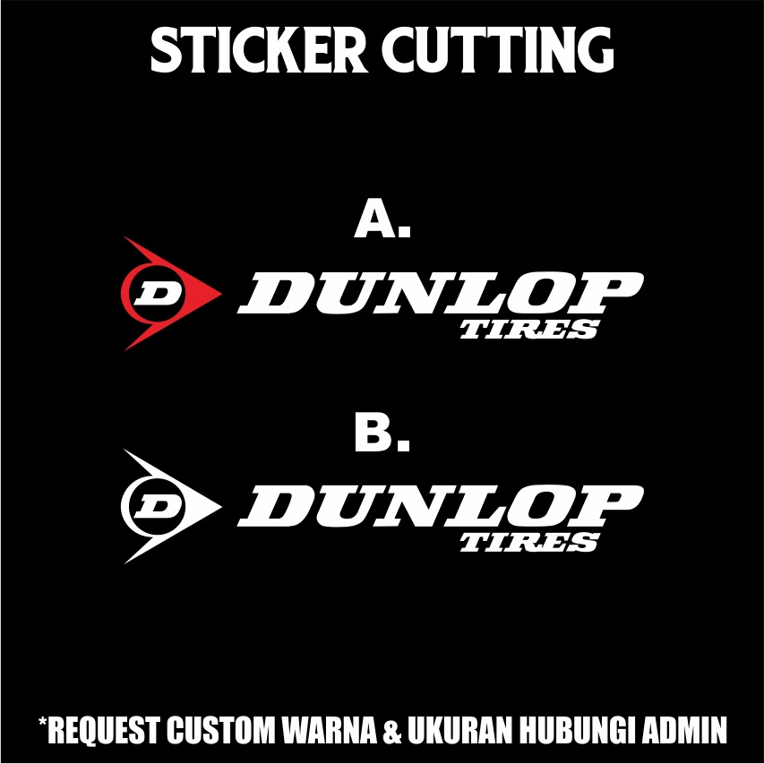 Sticker Cutting Dunlop Tires