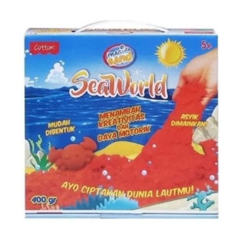 Cotton Magic Sand Seaworld - Mainan Pasir Ajaib Cetakan Seri Binatang Laut