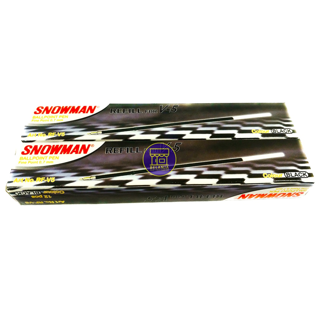 

SNOWMAN REFILL PULPEN V-5 FINE POINT 0.7mm [ LUSIN ]